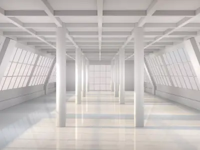 Futuristic Warehouse 3D model