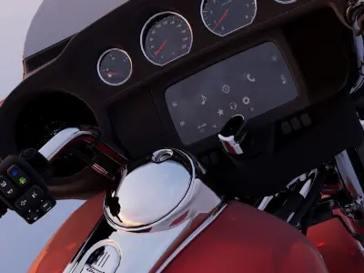 Harley Davidson Street Glide FULLY RIGGED 3D model