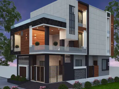 3d exterior rendering design 3D model