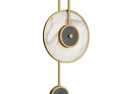 Kaspar Wall lamp Low-poly 3D model