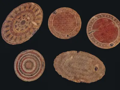 Small Carpets 6-10 Low-poly 3D model