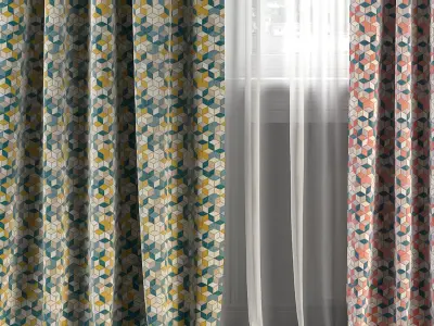 Curtain Set 239 3D model