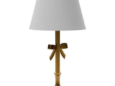 Ava Ribbon Table Lamp Low-poly 3D model