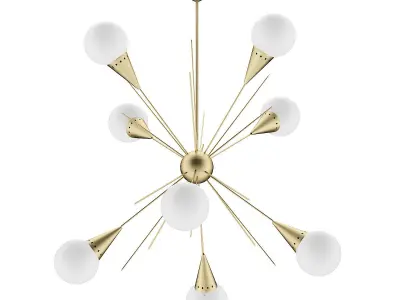 Golden Ceiling Lamp 3D model