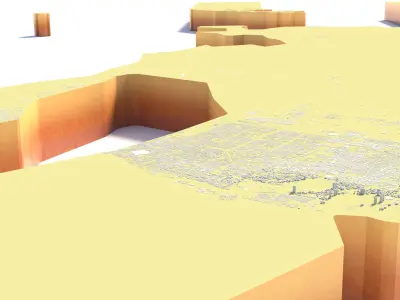 Sharjah City United Arab Emirates UAE 3D model