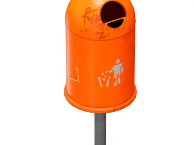 iron street orange city urn 3D model