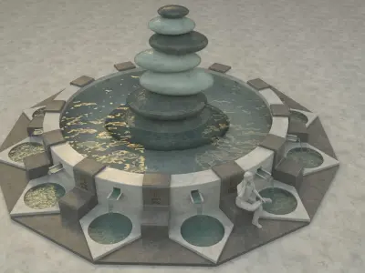  astrology pool 3d model 3D model