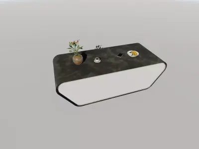 modern Table 3D model Low-poly 3D model