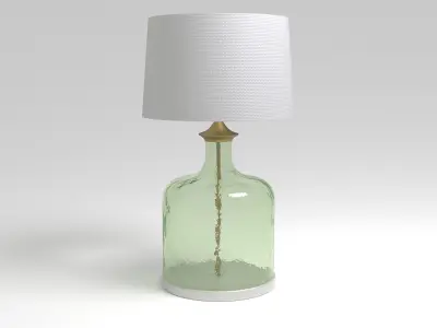 Lamp of a Green Glass Bottle - 3ds Max 3D model