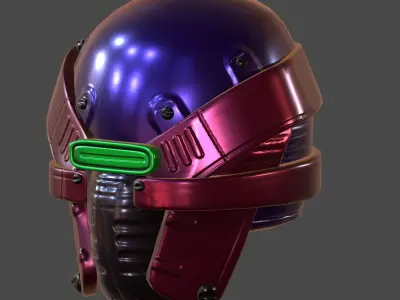 Helmet plastic mask protection  Low-poly 3D model Low-poly 3D model order