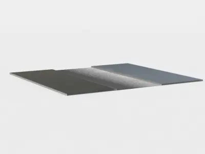 Road sheet of metal Low-poly 3D model