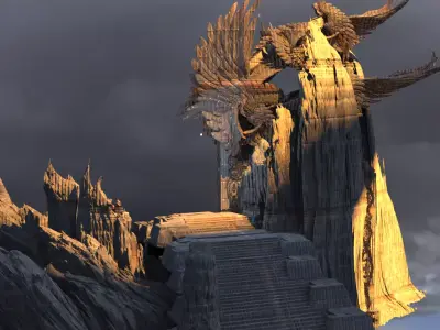 Arch Angel Cliffs 1 3D model