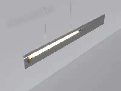  Futuristic Modern Pendant light 03 3D model