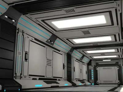 Sci Fi Corridor 3D model