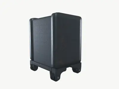 Antique iron safe 3D model