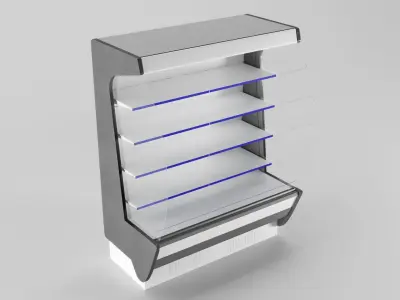 Display Cabinet 3D Model Low-poly 3D model