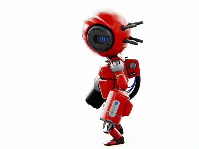 INDUSTRIAL BOT V-2  RIGGED 3D model