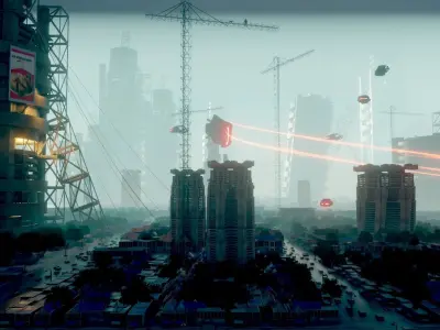 Blender Mega city project 3D model