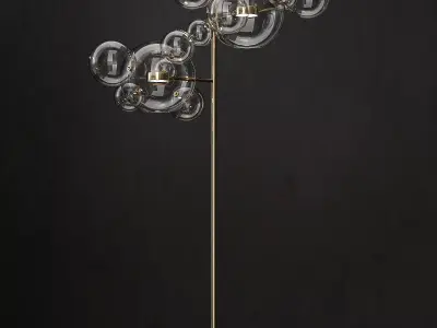 Floor lamp Giopato and Coombes Bolle 12 3D model