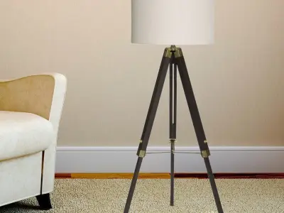 Dalke Tripod Floor Light Lamp - 2 Option 3D model