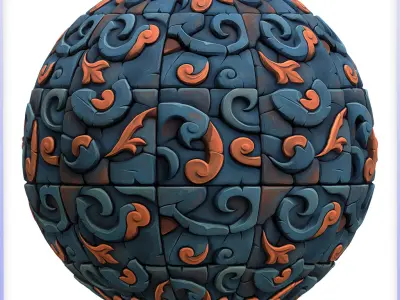 Stylized Floor Seamless Texture Texture 17