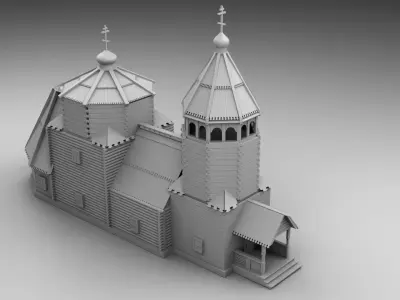 Slavic church 3D print model