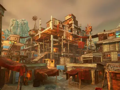 Architecture Bundle II Low-poly 3D model