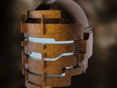 Dead Space - Isaac Clarke helmet 4  3D model