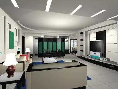 Living Room 3D model