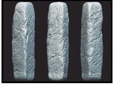 Sharpen Cliff Low-poly 3D model