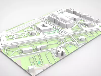 The Grand Palace France  3D print model