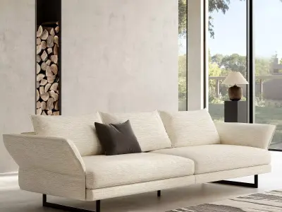 Industrial Living Interior scene 3D model