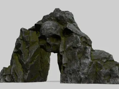 Skull Cave Low-poly 3D model