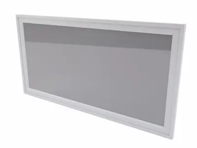 Rectangular window lowpoly 3d model Free low-poly 3D model
