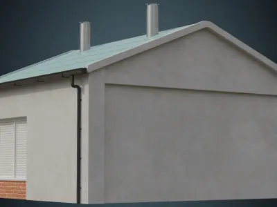 Building 1A Low-poly 3D model