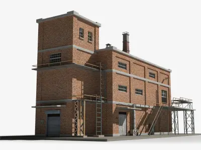 Factory xx20 Low-poly 3D model