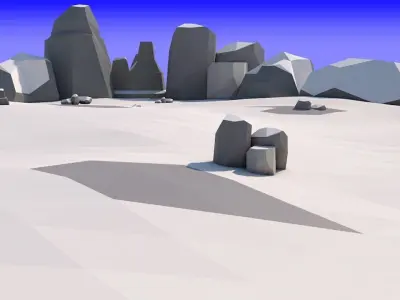 3 Stylized Game Environments Low-poly 3D model