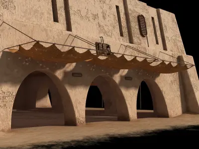Mos Eisley Buildings 3D model