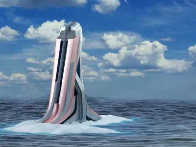 Futuristic Sci Fi Building  3D model