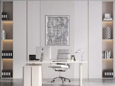 OFFICE FURNITURE NO10 A 3D model