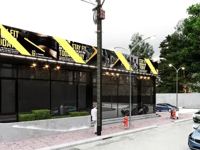 Gym and Fitness 3D model