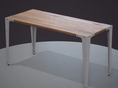 Table ar vr optimized Low-poly 3D model