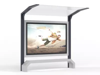 Bus Shelter 3D model