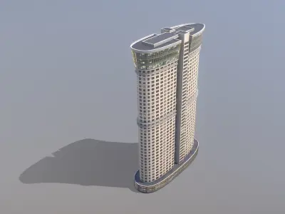 MSK Building 63 Low-poly 3D model