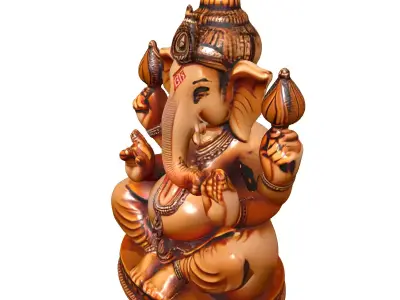 Ganesha Deity HighDetail 3D Model Low-poly 3D model