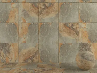 Stone Wall Tiles Key Stone Green 80x80 Texture