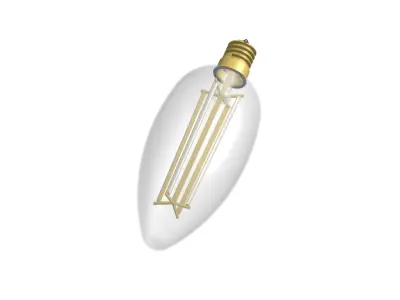 E12 LED chandelier bulb 3D model