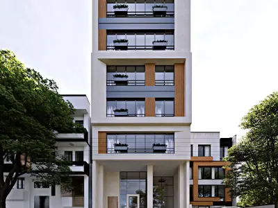 modern apartments 3D model