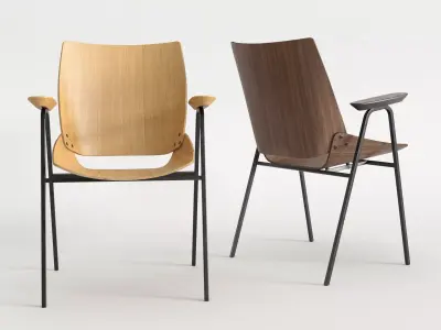 Shell Armchair 3D model