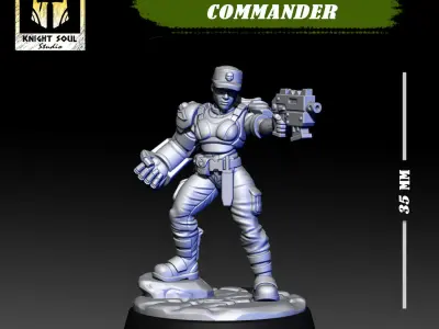 Vanquishers Company Commander 3D print model